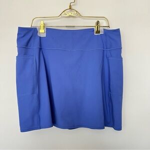 Skechers Black Performance Go Flex Skort Skirt Size XL Blue Golf Athleisure